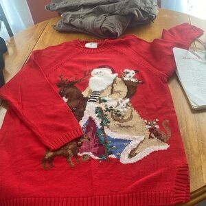 Susan Bristol Red Knit Sweater